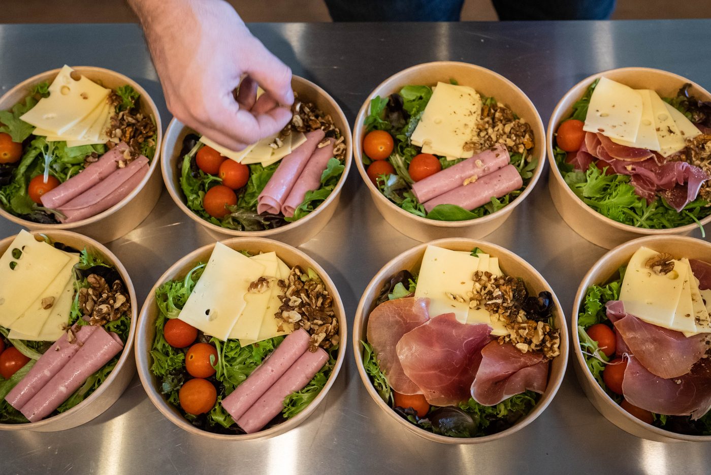 Verrines de restauration livrées pour un événement à La Gravade